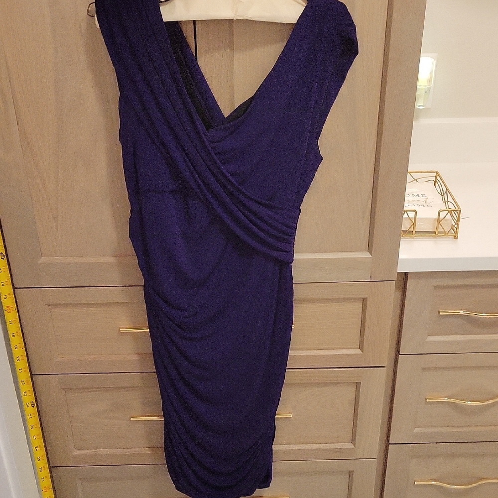 Saint Tropez West One-Shoulder Dress in Deep Blue